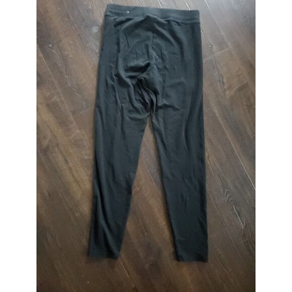 x2 VS PINK Leggings All Black & Black Sequin Activewear Stretch Size Medium Lot - Picture 8 of 8